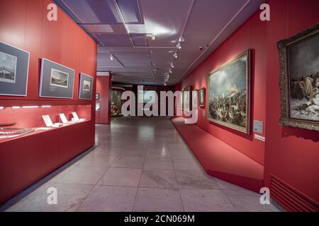 Schlacht von Borodino. Museum-Panorama in Moskau. Russland Stockfoto