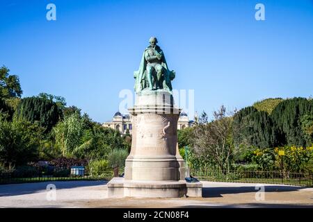 Lamarck-Statue im Park Jardin des plantes, Paris, Frankreich Stockfoto