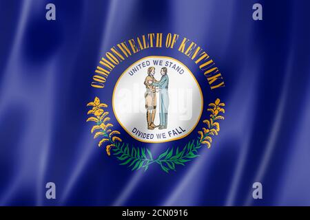 Flagge von Kentucky, USA Stockfoto