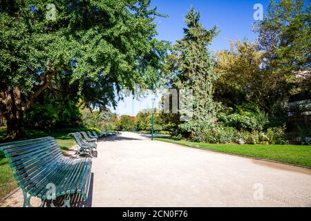 Gärten der Champs Elysees, Paris, Frankreich Stockfoto