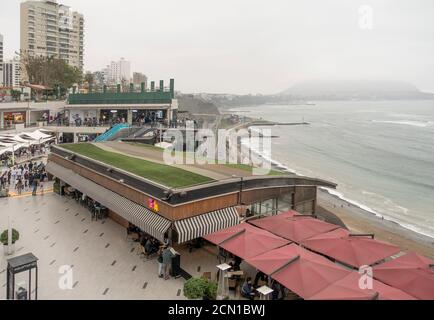 Larcomar Einkaufszentrum, Miraflores, Lima, Peru Stockfoto