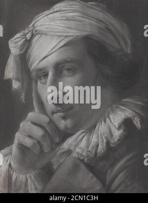 Joseph Wright of Derby - Portrait of a man Stockfoto