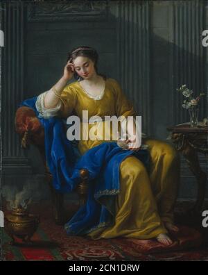 Joseph-Marie Vien - Sweet Melancholy (1756). Stockfoto