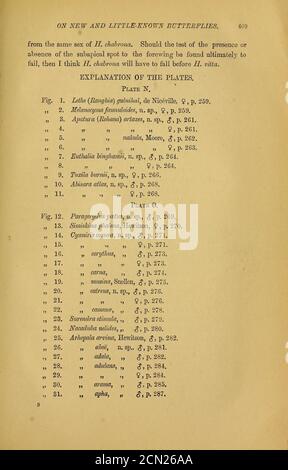 Journal of the Bombay Natural History Society Vol. 9 PlateOtext. Stockfoto