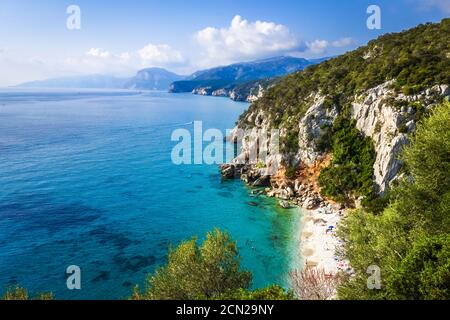 Strand von Cala Fuili in Orosei Golf, Sardinien, Italien Stockfoto