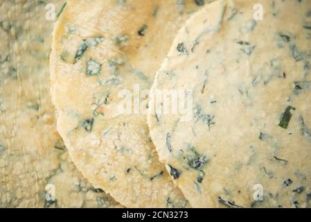 Mexikanische traditionelle handgemachte Tortillas. Kürzlich handgefertigt Stockfoto