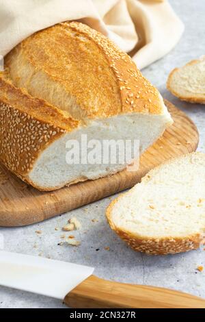 Weißbrot zum Frühstück Toast Stockfoto