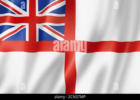 White Ensign, Royal Navy Flagge, UK Stockfoto