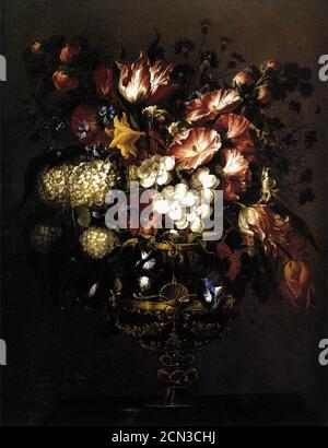 Juan de Arellano - Blumenvase Stockfoto