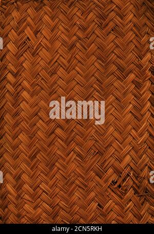 Gewebte Bambus Matte Textur Hintergrund Stockfoto