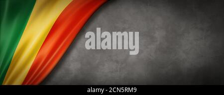 Mali Flagge auf Beton Wand Banner Stockfoto