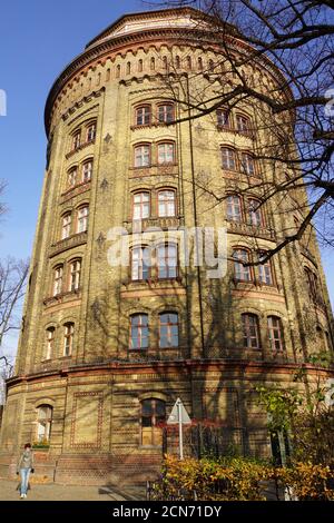 Ehemaliger Wasserturm am Prenzlauer Berg, heute Wohnhaus Stockfoto