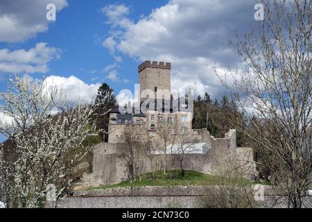 Mittelalterliche Burganlage Kerpen (Eifel) Stockfoto