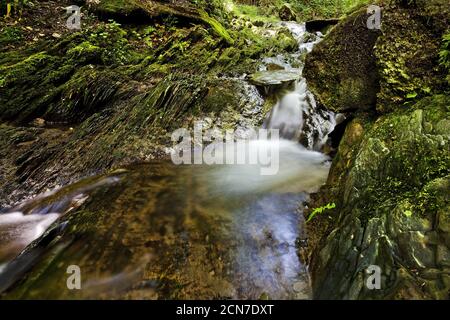 Schluchten und Brückenweg, Winterberg, Sauerland, Nordrhein-Westfalen, Deutschland, Europa Stockfoto