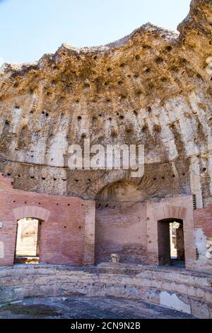 Alte Ruinen in Hadrians Villa in Italien Stockfoto