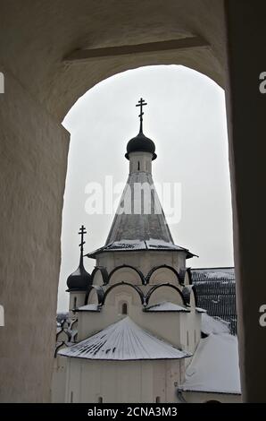 Kirche der Himmelfahrt. Susdal, Russland. Stockfoto