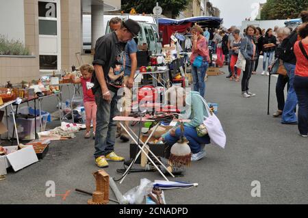 Foire St-Michel 2016, Brocante Stockfoto