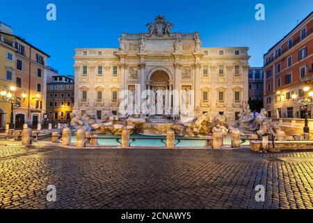 Trevibrunnen und Palazzo Poli, Rom, Latium, Italien Stockfoto