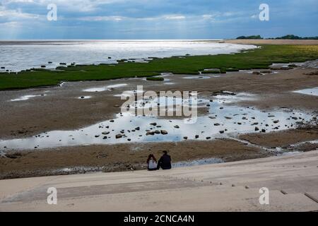 Oma's Bay bei Ebbe Stockfoto