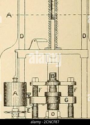 . Jahresbericht der Massachusetts Highway Commission . U^n 5IDE Elevation FRONT ElEVATIOM SECTlOrial PLAN A-/ No. 54.] ANHANG D. 61 der kommission, um eine Möglichkeit zur Prüfung dieser wichtigen Eigenschaft zu bestimmen. Der schließlich angenommene Test ist ein Impakttest, dem Steinmetzbriketts unterzogen werden. Um eine Brikette zu machen, wird Staub, der getestet werden soll, mit vierzig Maschen pro cm durch den Bildschirm geführt. (100 pro Zoll), und ist erhältlich Deither aus dem Detritus der Abriebtest oder durch speziell reduzierender Stein. Die Reduktion kann erreicht werden, indem man einige Fragmente des Steins in eines der c Stockfoto