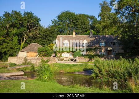 Oberes Schlachtdorf, die Cotswolds, Gloucestershire, England, Vereinigtes Königreich, Europa Stockfoto