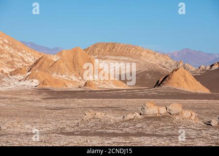 Das Amphitheater im Valle de le Luna, Nationalpark Los Flamencos, Region Antofagasta, Chile Stockfoto