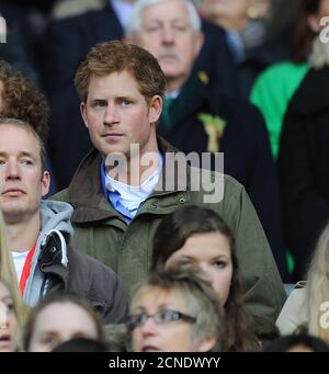 Prinz Harry England Gegen. Irland RBS Six Nations Rugby in Twickenham, London, Großbritannien - 17 Mär 2012 BILDNACHWEIS : © MARK PAIN / ALAMY STOCK PHOTO Stockfoto