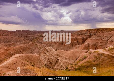 Atemberaubende Aussicht in den Badlands, South Dakota, USA Stockfoto