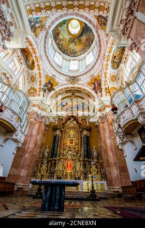 Decke des Jakobskathedrals, Altstadt, Innsbruck, Tirol, Österreich, Europa Stockfoto