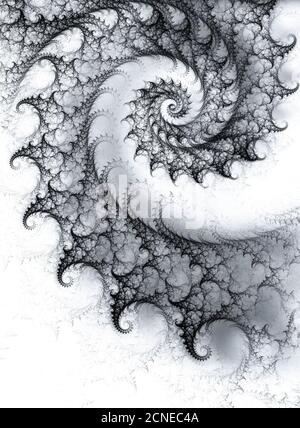Spiralförmiger fraktaler Hintergrund Stockfoto