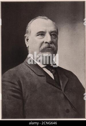 Grover Cleveland: 22. & 24. Präsident der Vereinigten Staaten. US 1903-Druck Stockfoto