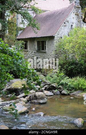 Vallée de la Sedelle, Crozant, Creuse, Mittelfrankreich, Europa Stockfoto