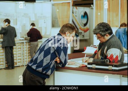 Börse, Moskau, CEI, 1992 Stockfoto