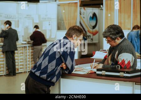 Börse, Moskau, CEI, 1992 Stockfoto