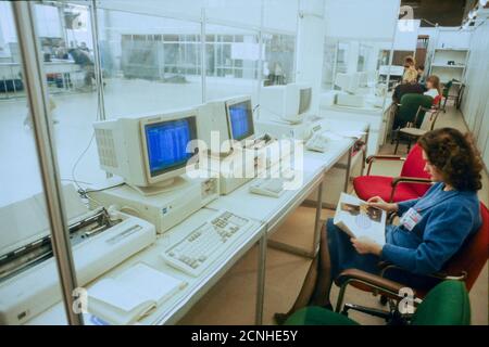 Börse, Moskau, CEI, 1992 Stockfoto
