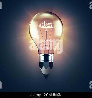 Idee-Konzept-Bild Stockfoto