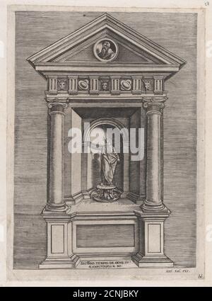 Speculum Romanae Magnificentiae: Tempel-Altar von Jove, als Jugend, 16. Jahrhundert. Stockfoto