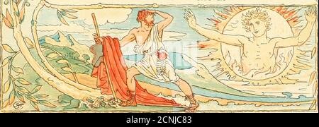 . Der eigene Aesop des Babys: Die Fabeln verdichtet in Reim mit tragbaren Moral bildhaft von Walter Crane. Von Edmund Evans in Farben graviert und gedruckt. IIP- 1 Stockfoto