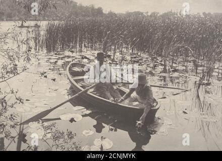 Leben und Landschaft auf den Norfolk Broads, 1885-86. Stockfoto