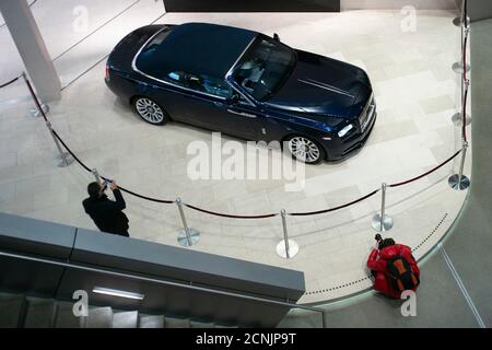 BMW Welt München, Showroom, Rolls Royce Phantom Stockfoto