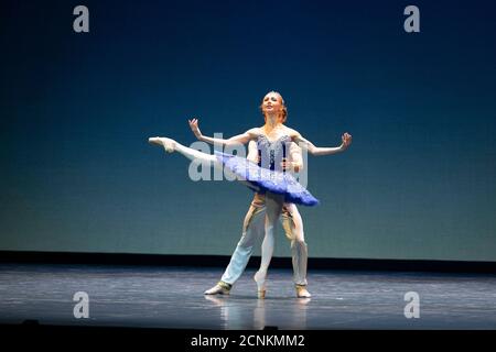 Berlin, Deutschland. September 2020. General Probe 'From Berlin with Love II', Staats Ballet 17. September 2020, Staats Oper Berlin (Foto: Beata Siewicz/Pacific Press) Quelle: Pacific Press Media Production Corp./Alamy Live News Stockfoto