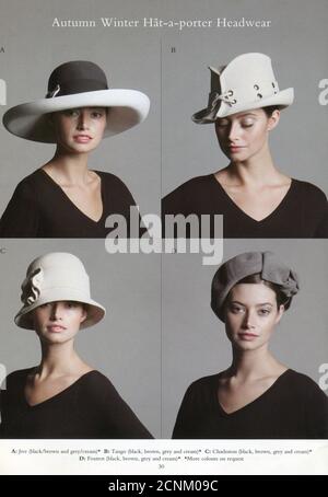 The Inside of UK catalog 'James Lock & Co', oktober 2007. Stockfoto