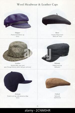 The Inside of UK catalog 'James Lock & Co', oktober 2007. Stockfoto