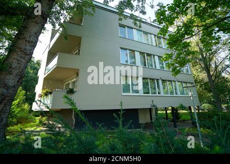 17-flaches Gebäude im Hansaviertel, Berlin Stockfoto