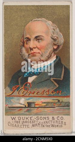 J. Ericsson, aus der Serie Great Americans (N76) für Duke Brand Cigarettes, 1888. Stockfoto