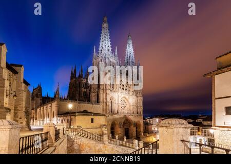 Kathedrale der Heiligen Maria von Burgos, Burgos, Kastilien und Leon, Spanien Stockfoto
