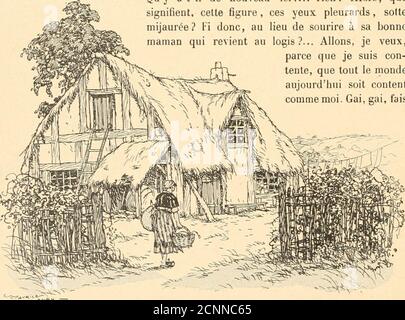 . Contes mauve . ? Quel malheur ma-t-elle préparé ? » Derrière les arbres, la chanson, sans cesse plus proche, smblait une répliqueaux angoisses de la jeune fille. Lair était vieillot, guilleret : 7 5o CONTES MAUVES DE MA MÈRE-GRAND. « Au Rendez-vous, le lendemain,Mon bel ami ne vint... Qui me rendra, Landerette,Mon ami que jadore? Qui me dira, Landerirette,Si dois lattendre encore? Landerirette, Landerira. n et la mégère déboucha dans la clairière, lançant à plein gosier ses dernièresroulades. – Ah, ah, te voici, Belle esseulée, se moqua-t-elle. J Stockfoto