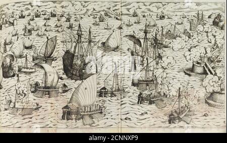 Illustration aus dem Kriegsbuch von Leonhard Fronsperger, 1571. Private Sammlung. Stockfoto