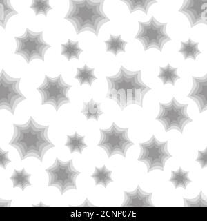 Halloween nahtlose Muster Spinnweben auf weißem Hintergrund. Halloween-Design Stock Vektor