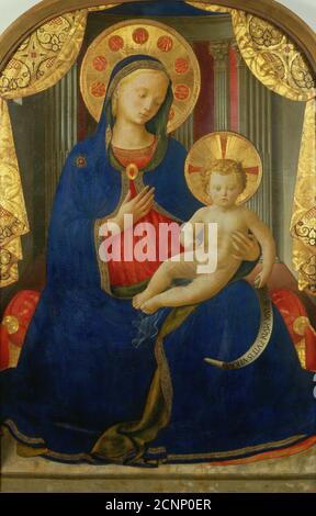 Madonna der Demut (Madonna dell' Umilit&#xe1;), ca. 1435-1440. Gefunden in der Sammlung der Galleria Sabauda, Turin. Stockfoto